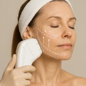 Woman having HI-FU to reduce wrinkles call LA LIPO Moss Side Now!