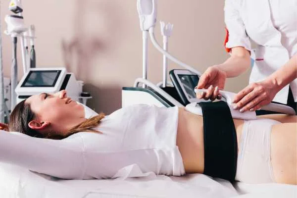 woman having body sculpting to help improve her body image and her mental health Moss Side