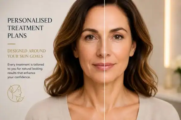 Before and after results of Collagen Lift Therapy Moss Side